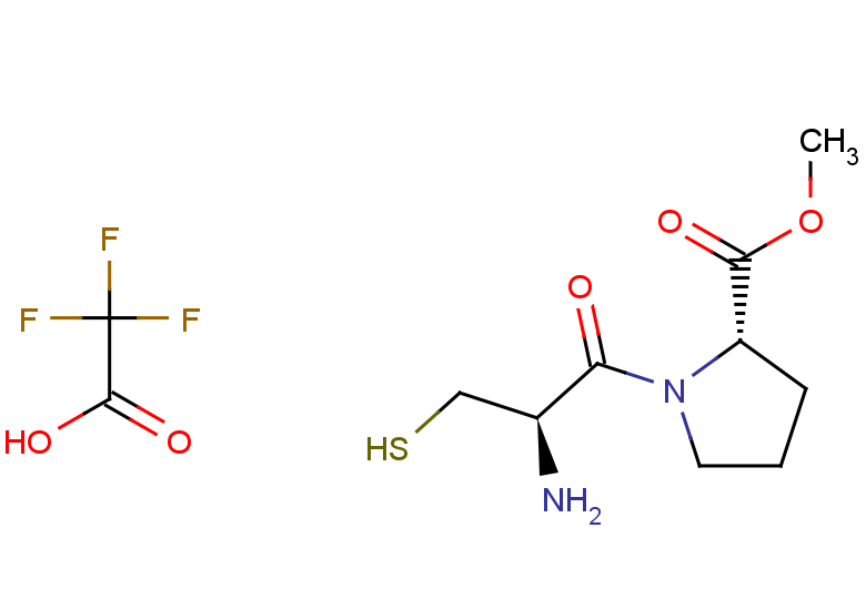 methyl (2S)-1-[(2R)-2-amino-3-sulfanylpropanoyl]pyrrolidine-2-carboxylate, trifluoroacetic acid