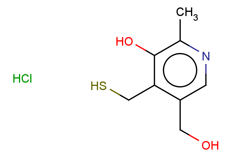 5-(hydroxymethyl)-2-methyl-4-(sulfanylmethyl)pyridin-3-ol hydrochloride