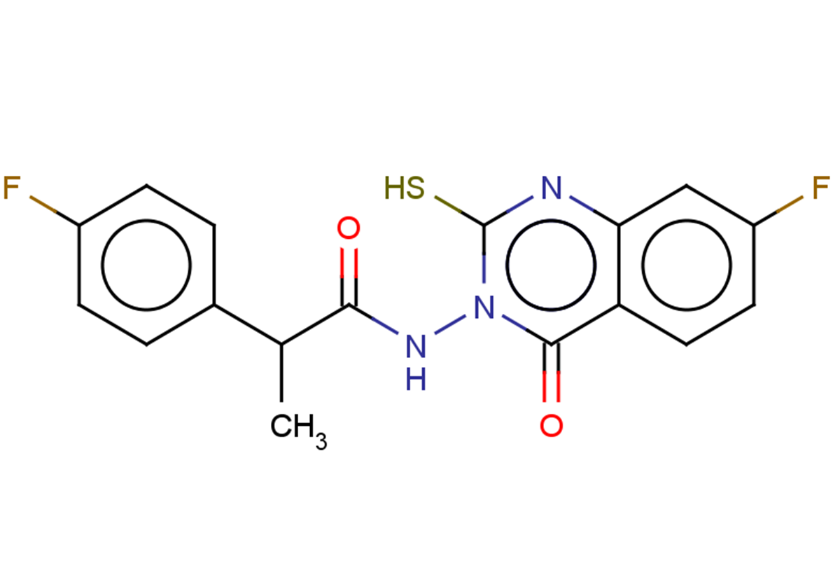 N-(7-fluoro-4-oxo-2-sulfanyl-3,4-dihydroquinazolin-3-yl)-2-(4-fluorophenyl)propanamide