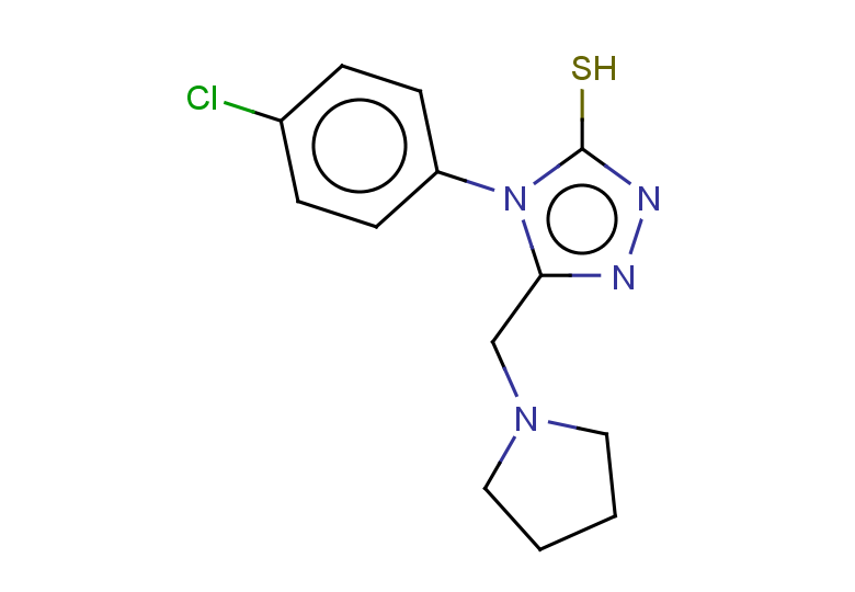 4-(4-chlorophenyl)-5-(pyrrolidin-1-ylmethyl)-4H-1,2,4-triazole-3-thiol