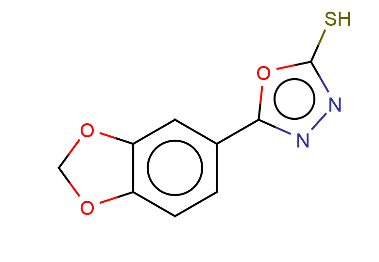5-(1,3-dioxaindan-5-yl)-1,3,4-oxadiazole-2-thiol