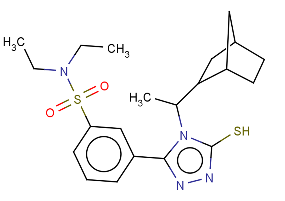 3-[4-(1-{bicyclo[2.2.1]heptan-2-yl}ethyl)-5-sulfanyl-4H-1,2,4-triazol-3-yl]-N,N-diethylbenzene-1-sulfonamide
