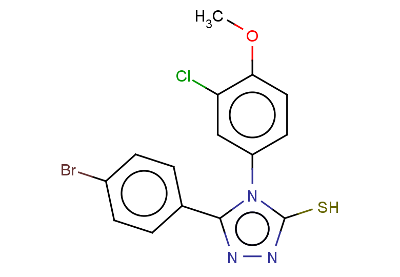 5-(4-bromophenyl)-4-(3-chloro-4-methoxyphenyl)-4H-1,2,4-triazole-3-thiol