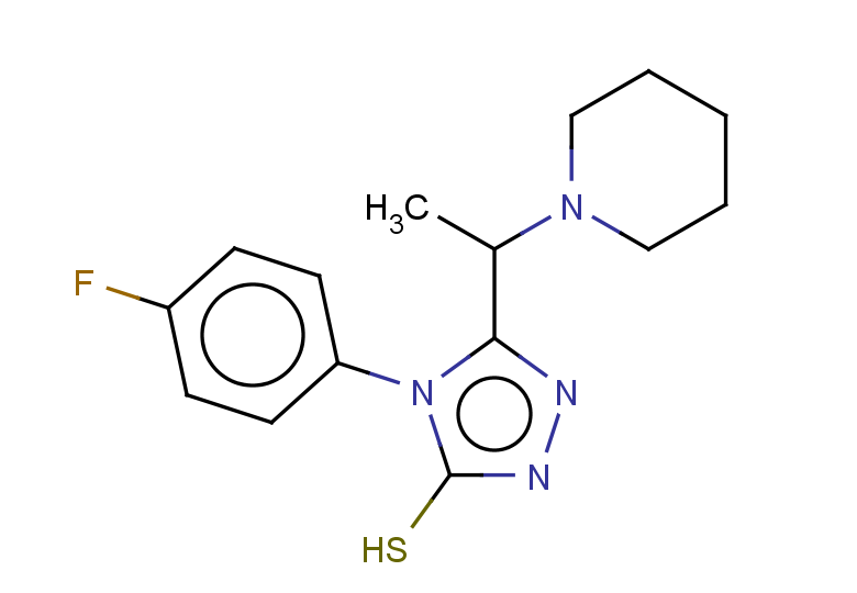 4-(4-fluorophenyl)-5-[1-(piperidin-1-yl)ethyl]-4H-1,2,4-triazole-3-thiol