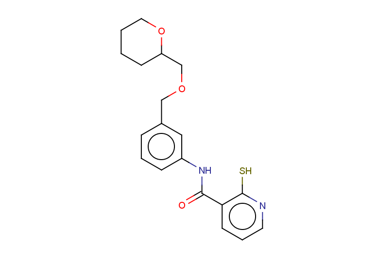 N-(3-{[(oxan-2-yl)methoxy]methyl}phenyl)-2-sulfanylpyridine-3-carboxamide