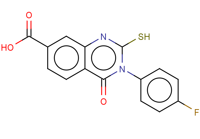 3-(4-fluorophenyl)-4-oxo-2-sulfanyl-3,4-dihydroquinazoline-7-carboxylic acid