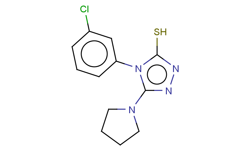 4-(3-chlorophenyl)-5-(pyrrolidin-1-yl)-4H-1,2,4-triazole-3-thiol