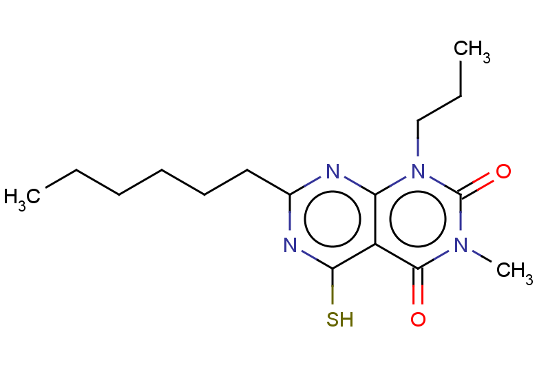 7-hexyl-3-methyl-1-propyl-5-sulfanyl-1H,2H,3H,4H-pyrimido[4,5-d][1,3]diazine-2,4-dione