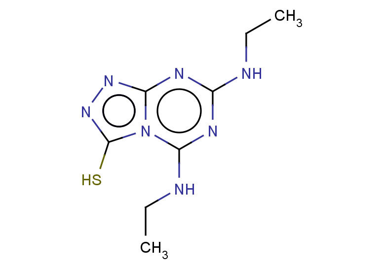 bis(ethylamino)-[1,2,4]triazolo[4,3-a][1,3,5]triazine-3-thiol