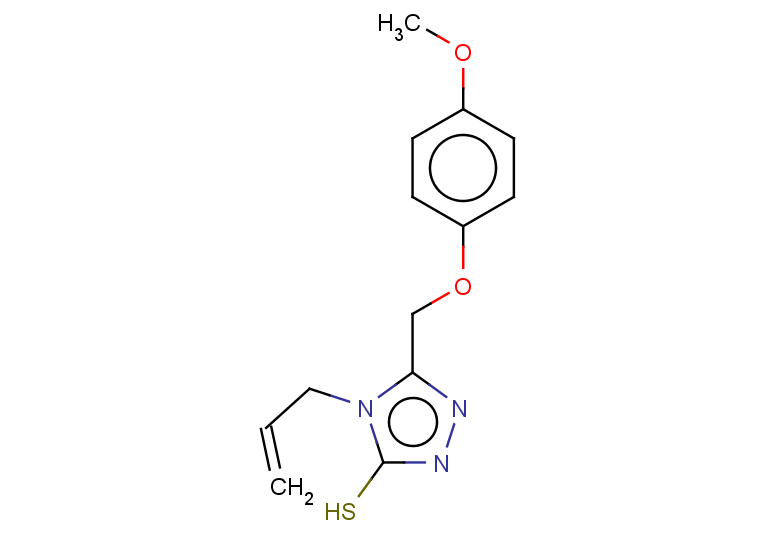 5-(4-methoxyphenoxymethyl)-4-(prop-2-en-1-yl)-4H-1,2,4-triazole-3-thiol