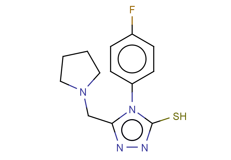 4-(4-fluorophenyl)-5-(pyrrolidin-1-ylmethyl)-4H-1,2,4-triazole-3-thiol