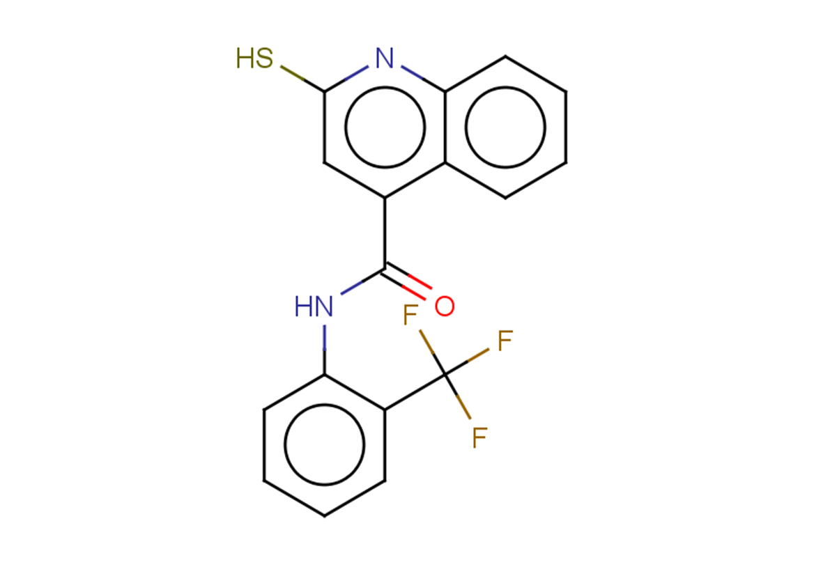 2-sulfanyl-N-[2-(trifluoromethyl)phenyl]quinoline-4-carboxamide
