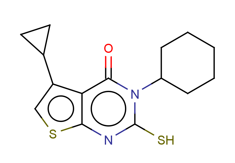 3-cyclohexyl-5-cyclopropyl-2-sulfanyl-3H,4H-thieno[2,3-d]pyrimidin-4-one