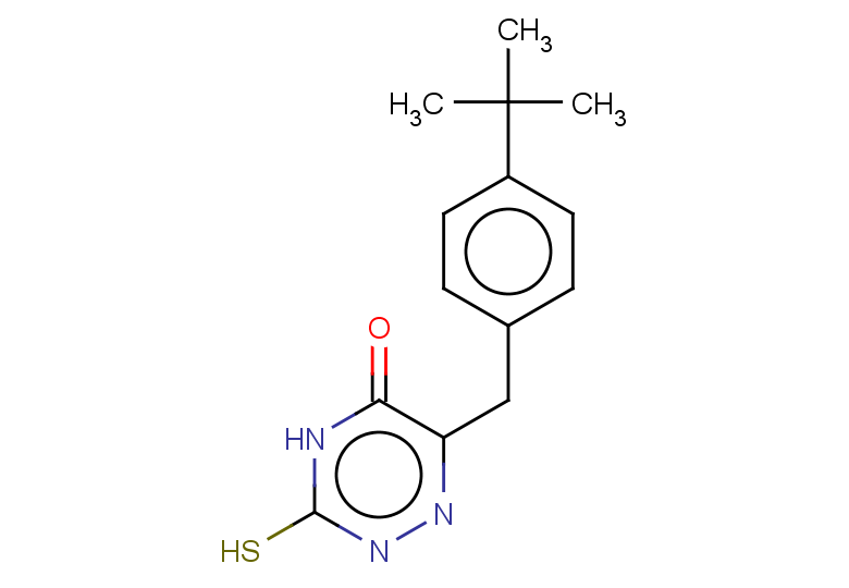 6-[(4-tert-butylphenyl)methyl]-3-sulfanyl-4,5-dihydro-1,2,4-triazin-5-one