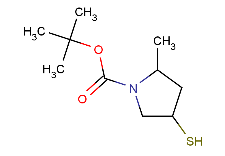 tert-butyl 2-methyl-4-sulfanylpyrrolidine-1-carboxylate, Mixture of diastereomers