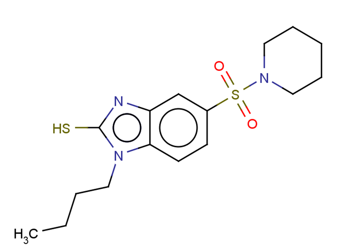 1-butyl-5-(piperidine-1-sulfonyl)-1H-1,3-benzodiazole-2-thiol