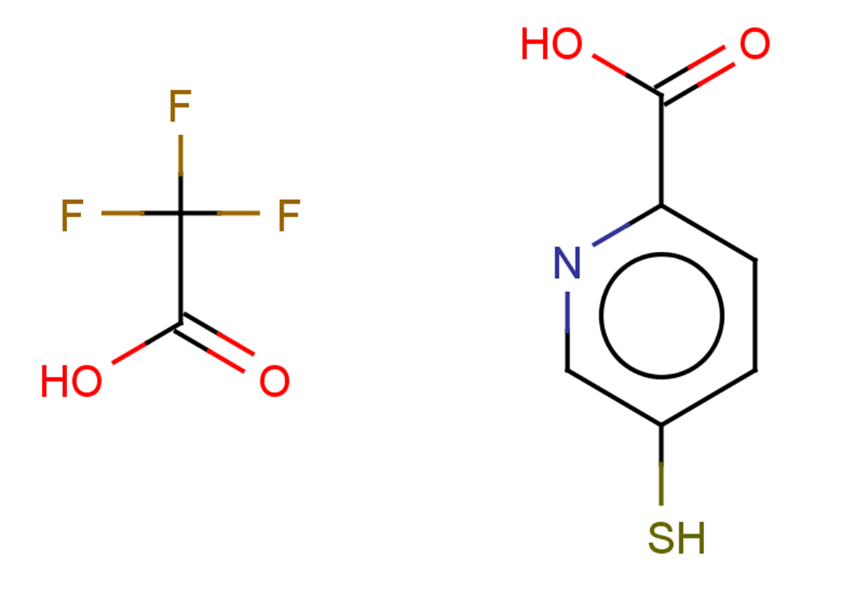 5-sulfanylpyridine-2-carboxylic acid, trifluoroacetic acid