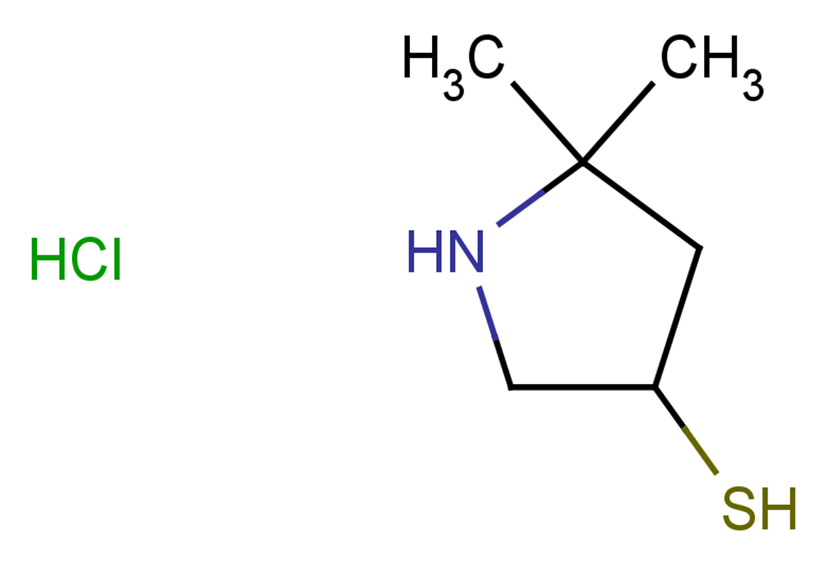 5,5-dimethylpyrrolidine-3-thiol hydrochloride