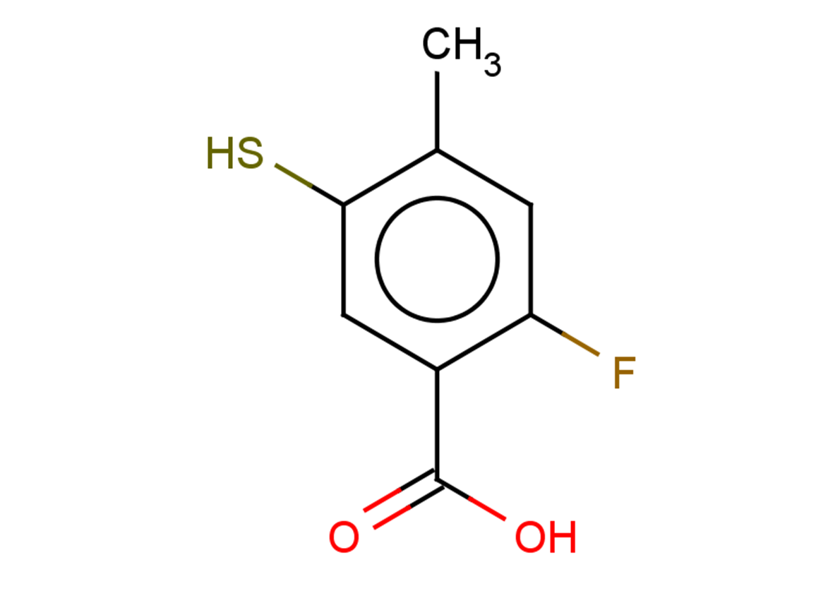 2-fluoro-4-methyl-5-sulfanylbenzoic acid