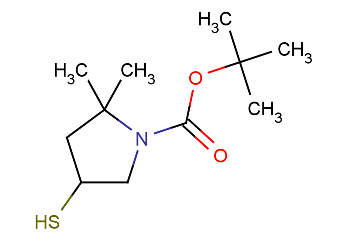 tert-butyl 2,2-dimethyl-4-sulfanylpyrrolidine-1-carboxylate