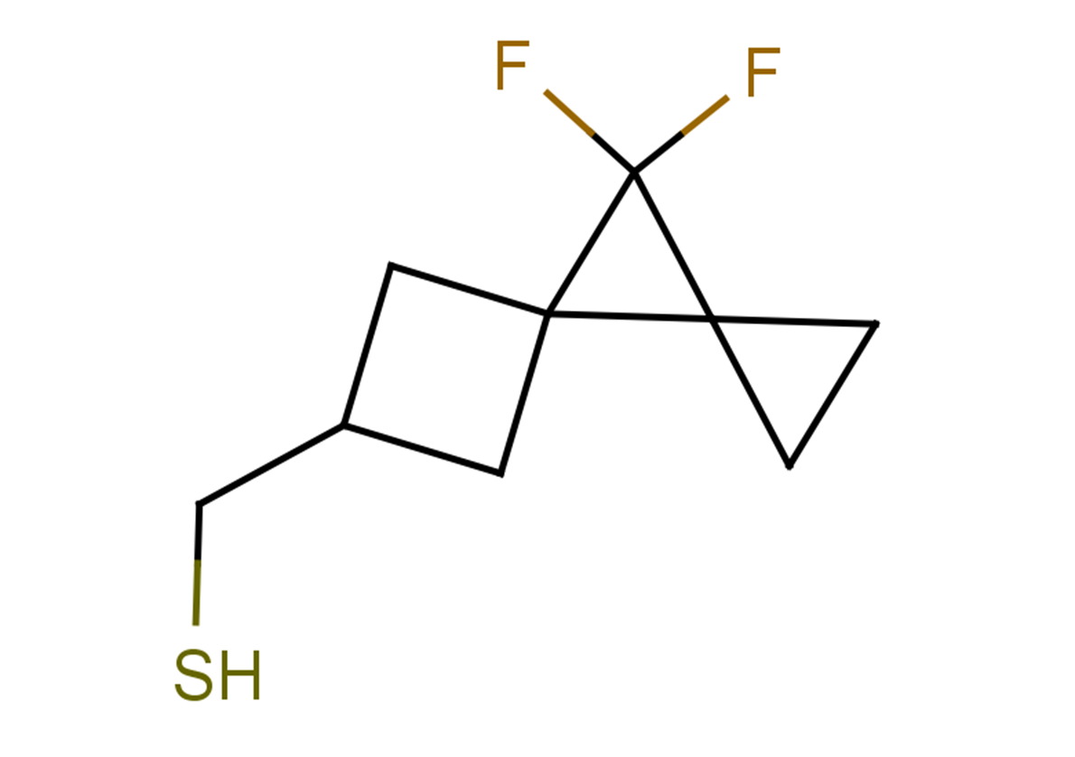 {8,8-difluorodispiro[2.0.3^{4}.1^{3}]octan-6-yl}methanethiol, Mixture of diastereomers