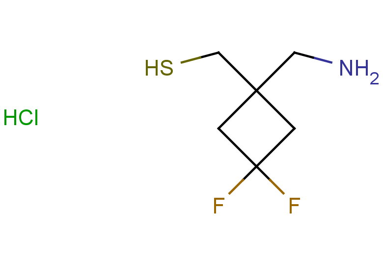 [1-(aminomethyl)-3,3-difluorocyclobutyl]methanethiol hydrochloride