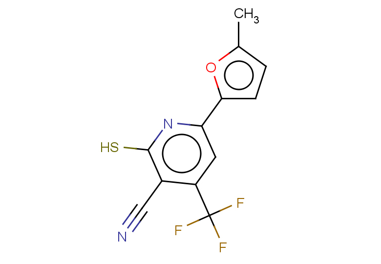 6-(5-methylfuran-2-yl)-2-sulfanyl-4-(trifluoromethyl)pyridine-3-carbonitrile