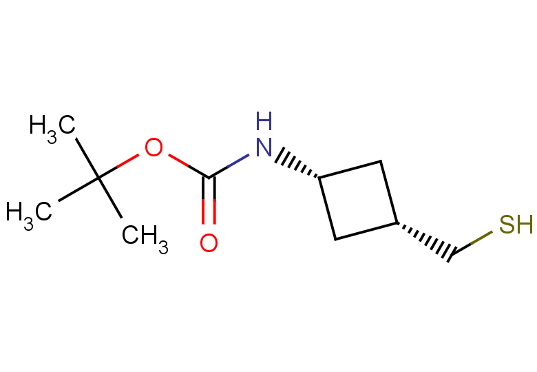 tert-butyl N-[(1s,3s)-3-(sulfanylmethyl)cyclobutyl]carbamate, cis
