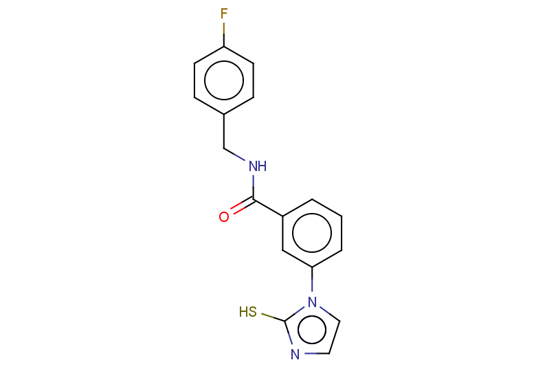 N-[(4-fluorophenyl)methyl]-3-(2-sulfanyl-1H-imidazol-1-yl)benzamide