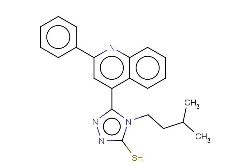 4-(3-methylbutyl)-5-(2-phenylquinolin-4-yl)-4H-1,2,4-triazole-3-thiol