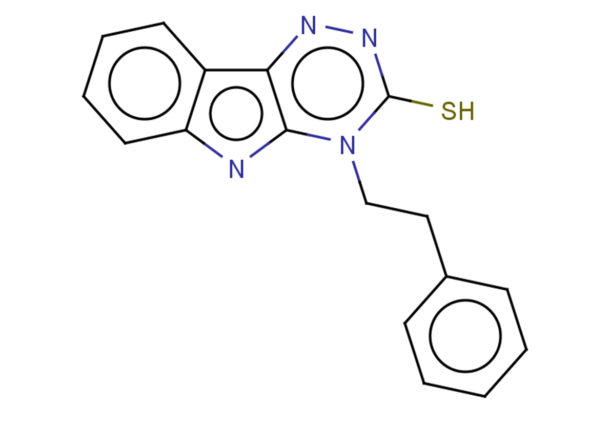 4-(2-phenylethyl)-4H-[1,2,4]triazino[5,6-b]indole-3-thiol