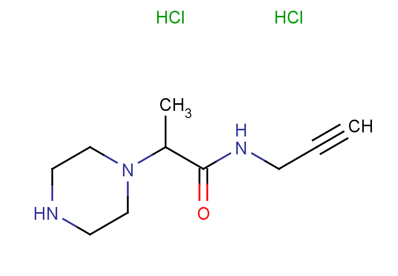 2-(piperazin-1-yl)-N-(prop-2-yn-1-yl)propanamide dihydrochloride