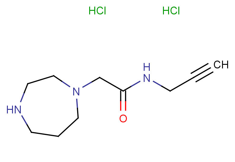 2-(1,4-diazepan-1-yl)-N-(prop-2-yn-1-yl)acetamide dihydrochloride