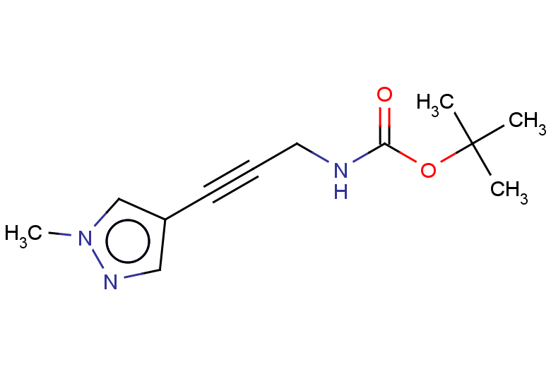 tert-butyl N-[3-(1-methyl-1H-pyrazol-4-yl)prop-2-yn-1-yl]carbamate
