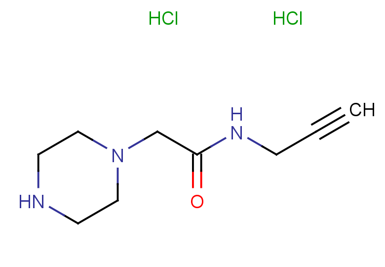 2-(piperazin-1-yl)-N-(prop-2-yn-1-yl)acetamide dihydrochloride