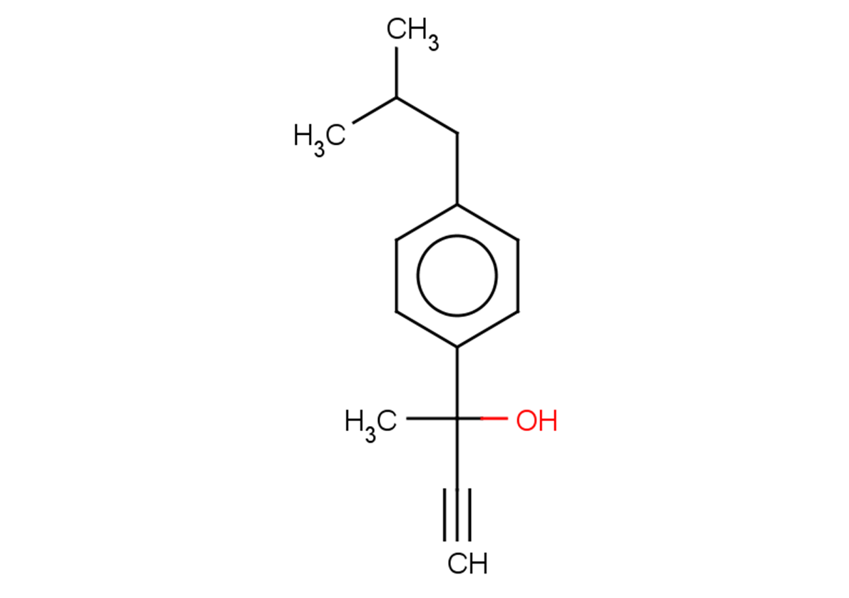 2-[4-(2-methylpropyl)phenyl]but-3-yn-2-ol