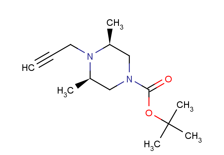 rac-tert-butyl (3R,5S)-3,5-dimethyl-4-(prop-2-yn-1-yl)piperazine-1-carboxylate, cis