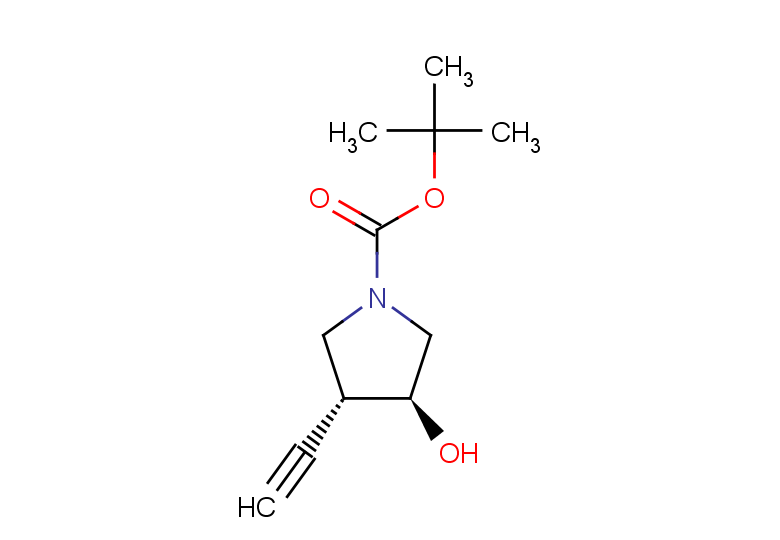 rac-tert-butyl (3R,4S)-3-ethynyl-4-hydroxypyrrolidine-1-carboxylate, trans