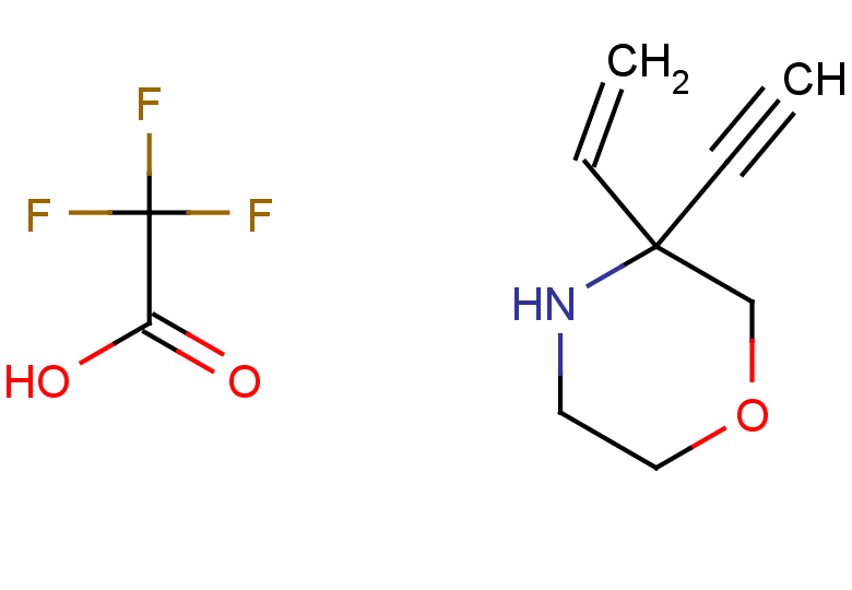 3-ethenyl-3-ethynylmorpholine, trifluoroacetic acid
