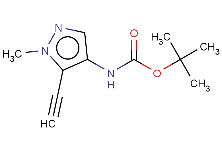 tert-butyl N-(5-ethynyl-1-methyl-1H-pyrazol-4-yl)carbamate