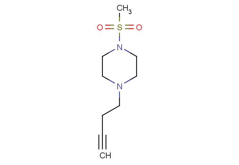 1-(but-3-yn-1-yl)-4-methanesulfonylpiperazine