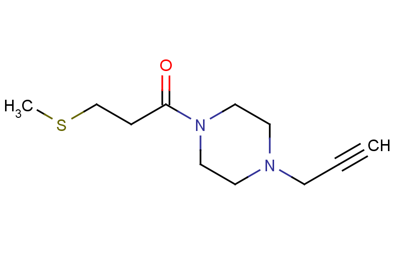 3-(methylsulfanyl)-1-[4-(prop-2-yn-1-yl)piperazin-1-yl]propan-1-one