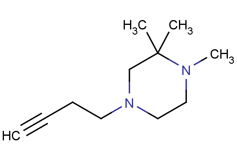 4-(but-3-yn-1-yl)-1,2,2-trimethylpiperazine