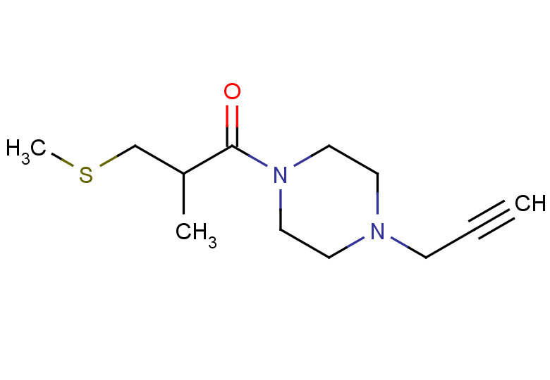 2-methyl-3-(methylsulfanyl)-1-[4-(prop-2-yn-1-yl)piperazin-1-yl]propan-1-one