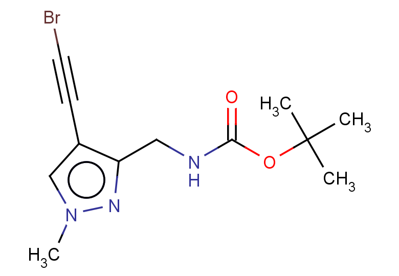 tert-butyl N-{[4-(2-bromoethynyl)-1-methyl-1H-pyrazol-3-yl]methyl}carbamate