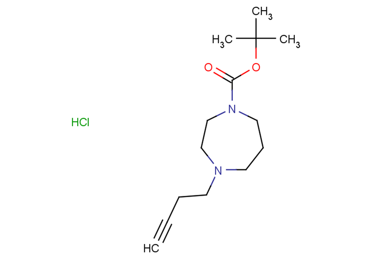 tert-butyl 4-(but-3-yn-1-yl)-1,4-diazepane-1-carboxylate hydrochloride