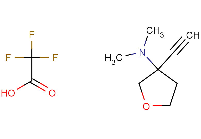 3-ethynyl-N,N-dimethyloxolan-3-amine, trifluoroacetic acid