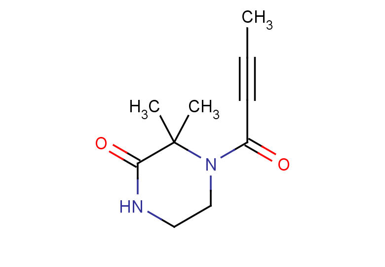 4-(but-2-ynoyl)-3,3-dimethylpiperazin-2-one