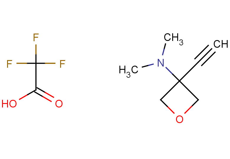 3-ethynyl-N,N-dimethyloxetan-3-amine, trifluoroacetic acid