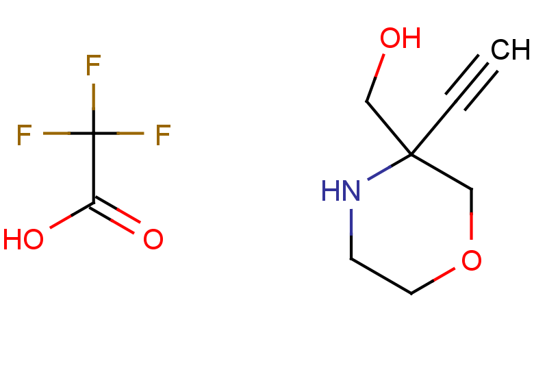 (3-ethynylmorpholin-3-yl)methanol, trifluoroacetic acid